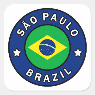 São Paulo Brazilië Vierkante Sticker