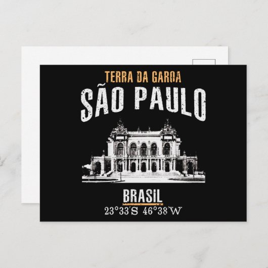 São Paulo Briefkaart (Voorkant / Achterkant)
