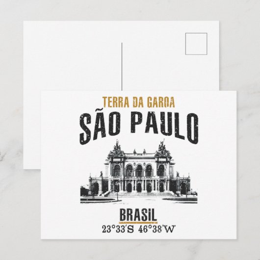 São Paulo Briefkaart (Voorkant / Achterkant)