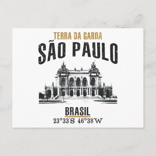 São Paulo Briefkaart (Voorkant)