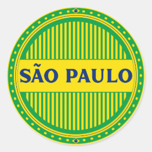 São Paulo City Pride – Braziliaanse identiteit Ronde Sticker