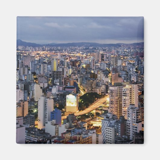 Sao Paulo Cityscape 2 Magneet (Voorkant)