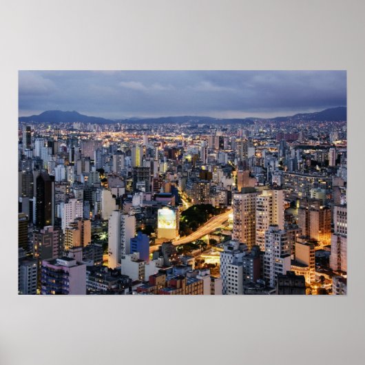 Sao Paulo Cityscape 2 Poster (Voorkant)