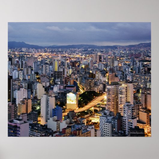 Sao Paulo Cityscape 2 Poster (Voorkant)