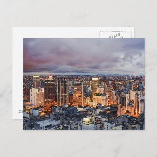 Sao Paulo Cityscape Briefkaart (Voorkant / Achterkant)