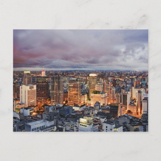 Sao Paulo Cityscape Briefkaart (Voorkant)