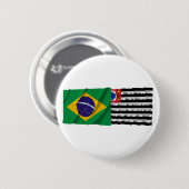 São Paulo en para Waving Flags Ronde Button 5,7 Cm (Voorkant /achterkant)