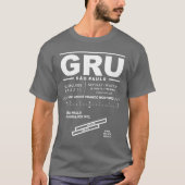 Sao Paulo Guarulhos Int'l Airport GRU T-shirt (Voorkant)