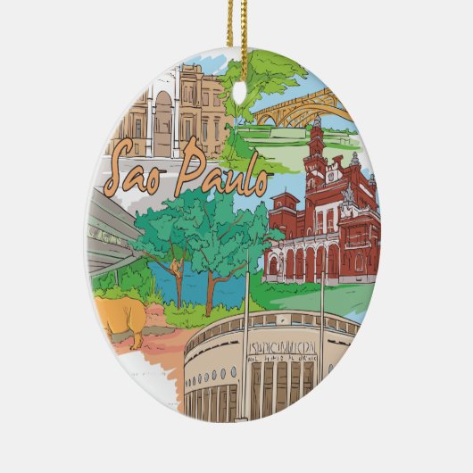 Sao Paulo Keramisch Ornament (Rechts)