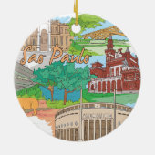 Sao Paulo Keramisch Ornament (Achterkant)