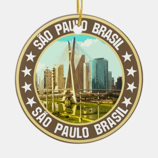 São Paulo Keramisch Ornament (Voorkant)