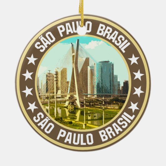 São Paulo Keramisch Ornament (Achterkant)