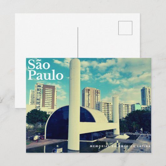 São Paulo - Memorial da America Latina Briefkaart (Voorkant / Achterkant)