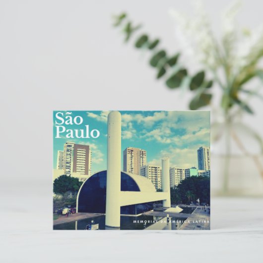 São Paulo - Memorial da America Latina Briefkaart (Staand voorkant)