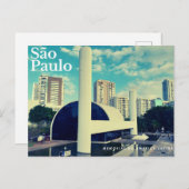 São Paulo - monument van Latijns-Amerika  Briefkaart (Voorkant / Achterkant)