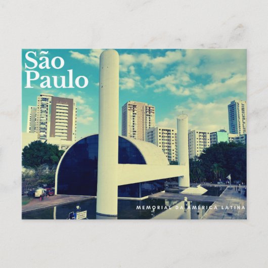 São Paulo - monument van Latijns-Amerika  Briefkaart (Voorkant)