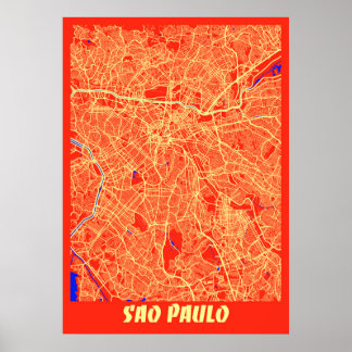 Sao Paulo - paradepaardje Retro Poster