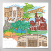 Sao Paulo Poster (Voorkant)