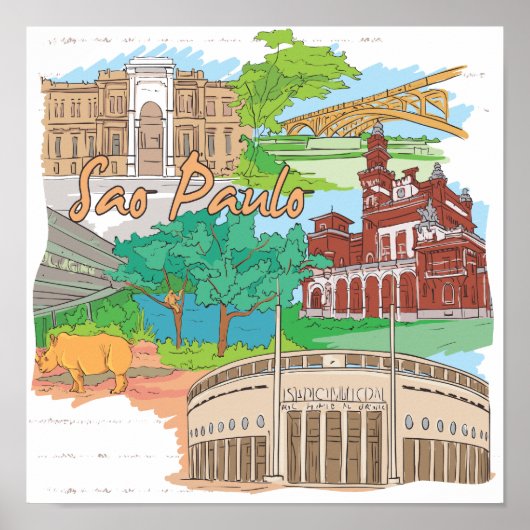 Sao Paulo Poster (Voorkant)