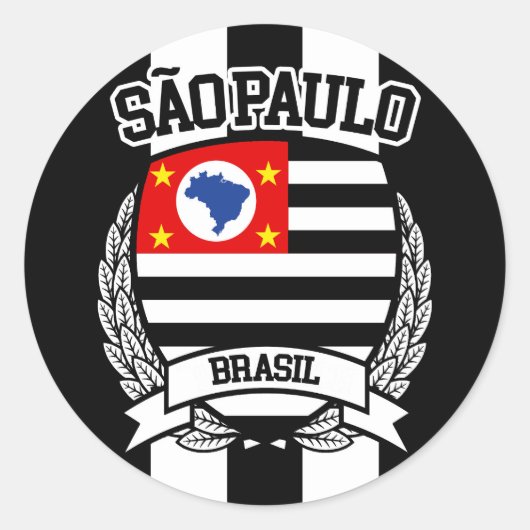 São Paulo Ronde Sticker (Voorkant)