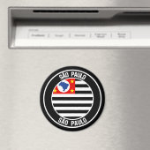 São Paulo Round Emblem Magneet (Insitu (Vaatwasser))
