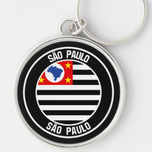 São Paulo Round Emblem Sleutelhanger