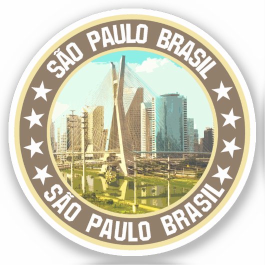 São Paulo Sticker (Voorkant)