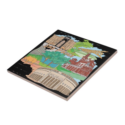 Sao Paulo Tegeltje (Zijkant)