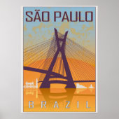 Sao Paulo Vintage Poster (Voorkant)