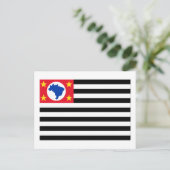 São Paulo, vlag van Brazilië Briefkaart (Staand voorkant)