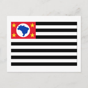 São Paulo, vlag van Brazilië Briefkaart