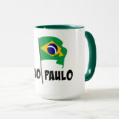 Sao Paulo, Vlag van Brazilië, Mok (Voorkant rechts)