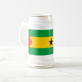 Sao Tome and Principe Flag Bierpul (Voorkant links)
