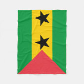 Sao Tome and Principe Flag Fleece Deken (Voorkant)