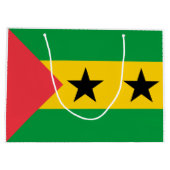 Sao Tome and Principe Flag Groot Cadeauzakje (Achterkant)
