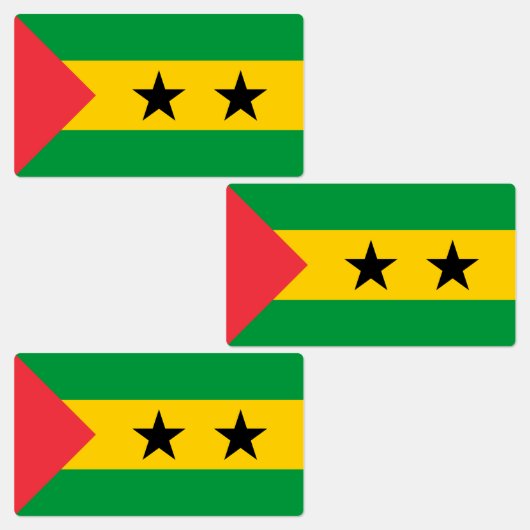 Sao Tome and Principe Flag Labels (Groep)