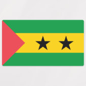 Sao Tome and Principe Flag Labels (Design 2)