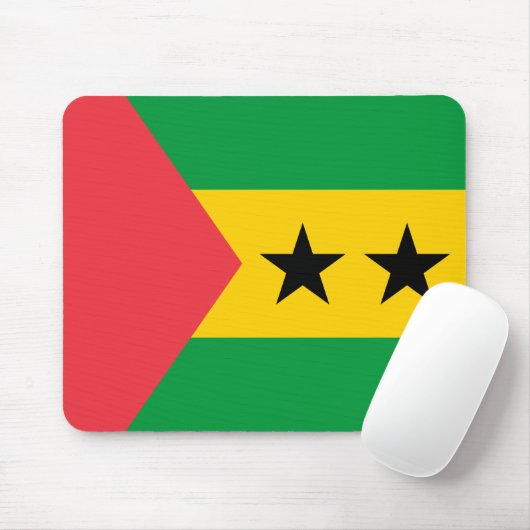 Sao Tome and Principe Flag Muismat (Met muis)