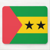 Sao Tome and Principe Flag Muismat (Voorkant)