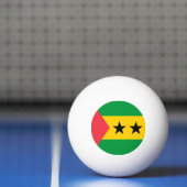 Sao Tome and Principe Flag Pingpongbal (Net)