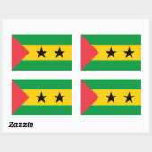 Sao Tome and Principe Flag Rechthoekige Sticker (Vel)