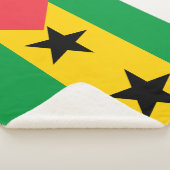 Sao Tome and Principe Flag Sherpa Deken (3/4)