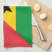 Sao Tome and Principe Flag Theedoek (Quarter Fold)