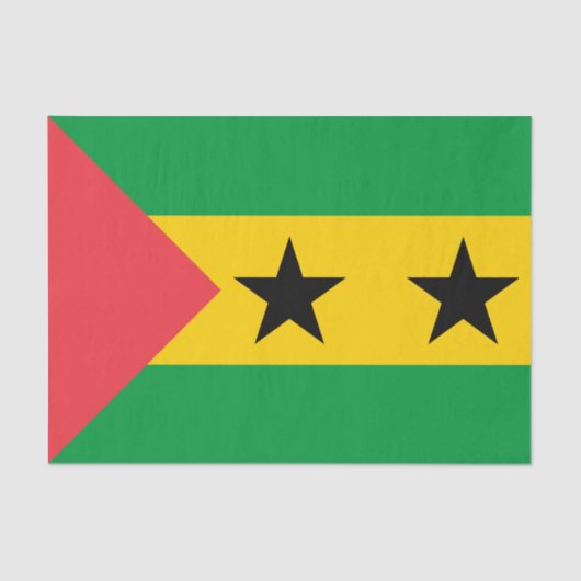 Sao Tome and Principe Flag Tissuepapier (Voorkant)