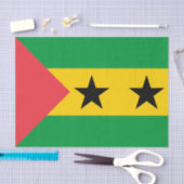 Sao Tome and Principe Flag Tissuepapier (Craft)