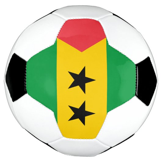 Sao Tome and Principe Flag Voetbal (Gedraaid)