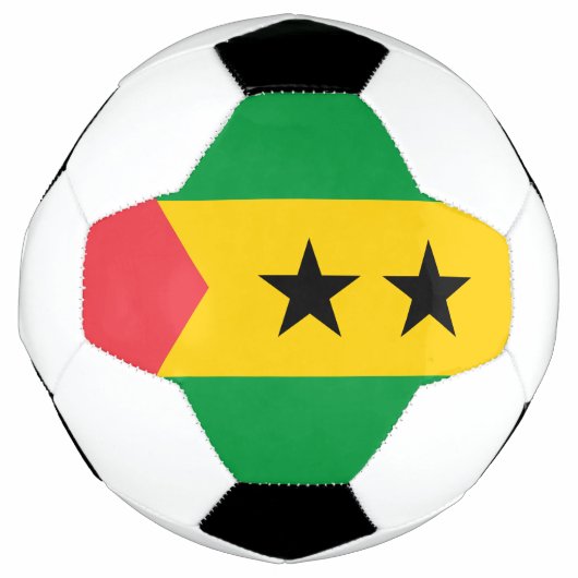 Sao Tome and Principe Flag Voetbal (Voorkant)