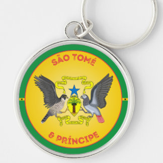 Sao Tome en Principe Erfgoed Embleem Sleutelhanger
