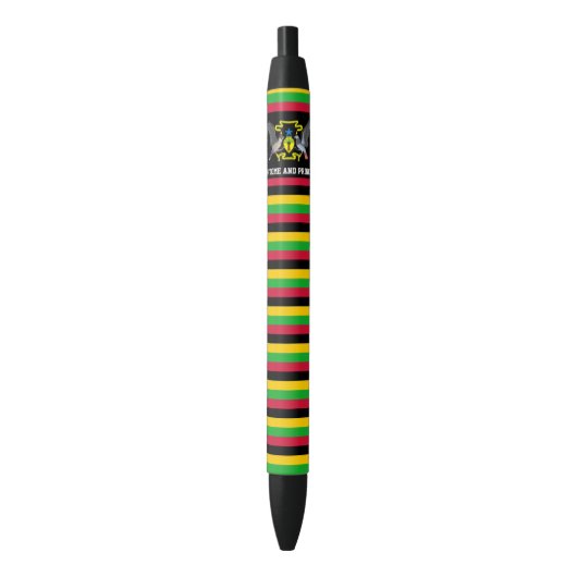 Sao Tomé en Principe Flag Cute Patriotic Zwarte Inkt Pen (Voorkant Verticaal)