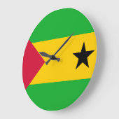 Sao Tomé en Principe Flag Grote Klok (Hoek)
